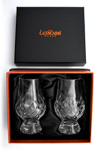 Glencairn Cut Crystal "Tartan" (qty2 in Presentation Box)